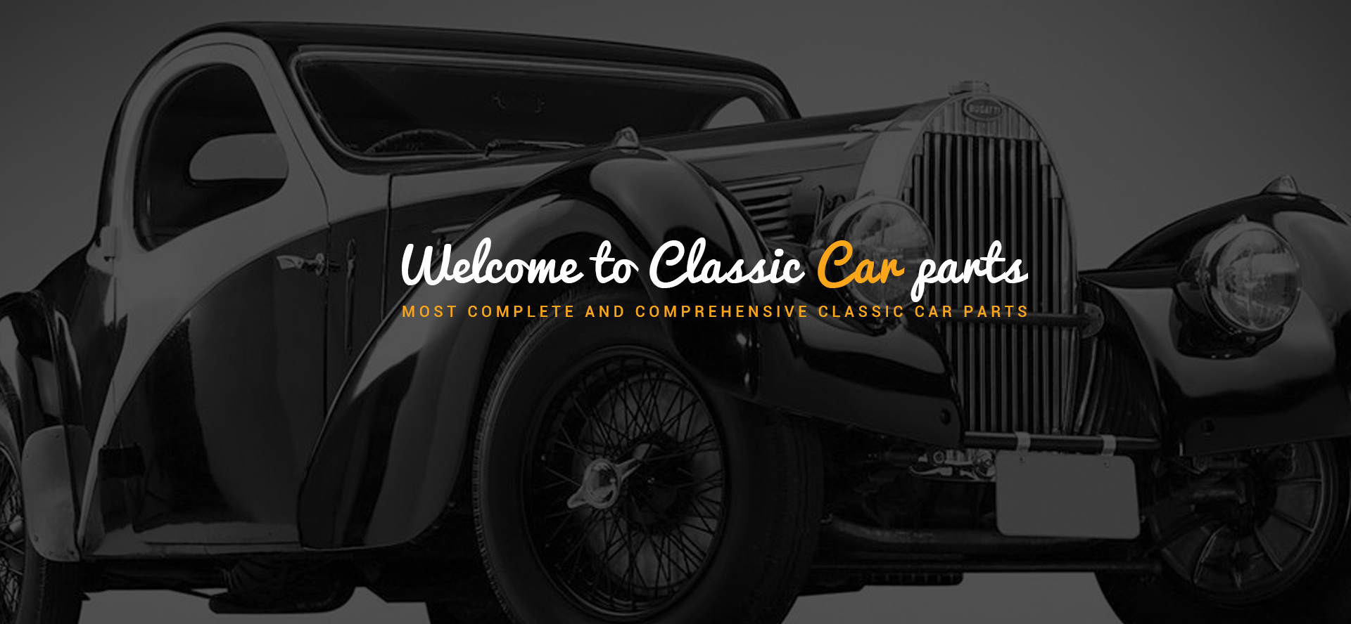 Home page banner - Classic Car Parts
